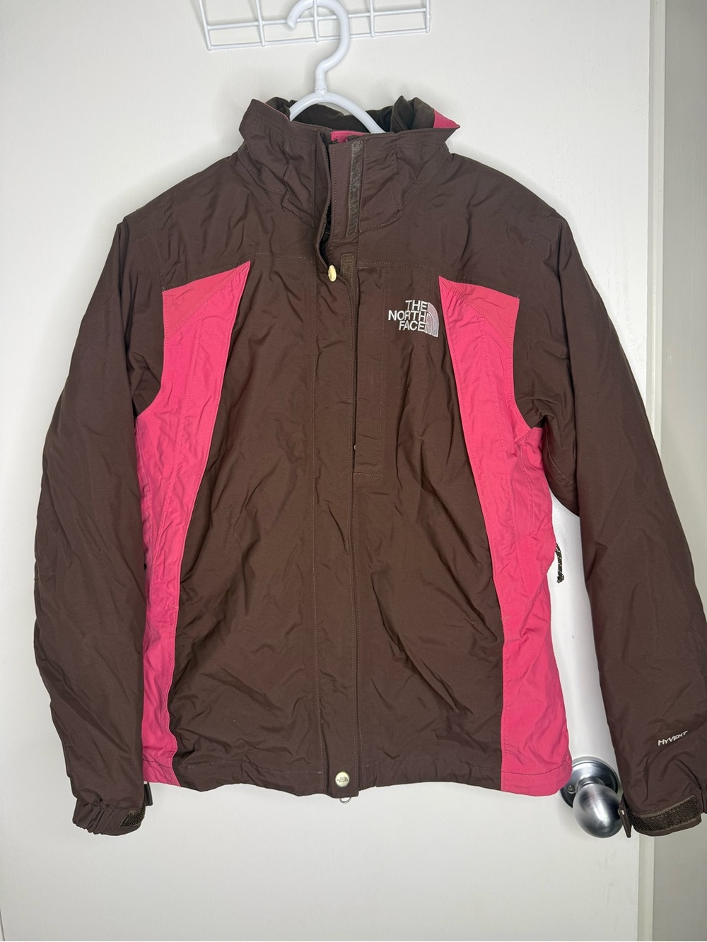 The North Face 2 in 1 Women’s Brown & Pink Ski Jacket Size Medium